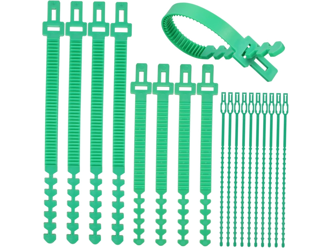 Conjunto De 18 Tiras De Plástico Verde Para Amarrar E Sustentar Árvores | Use