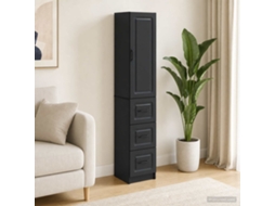 Vidaxl Conjunto De Gabinete 2 Unid. 33 X 34,5 X 87 Cm Preto