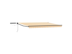 Conjunto 1 Toldo Elétrico Vidaxl Laranja Poliéster (4,5 × 3 M)