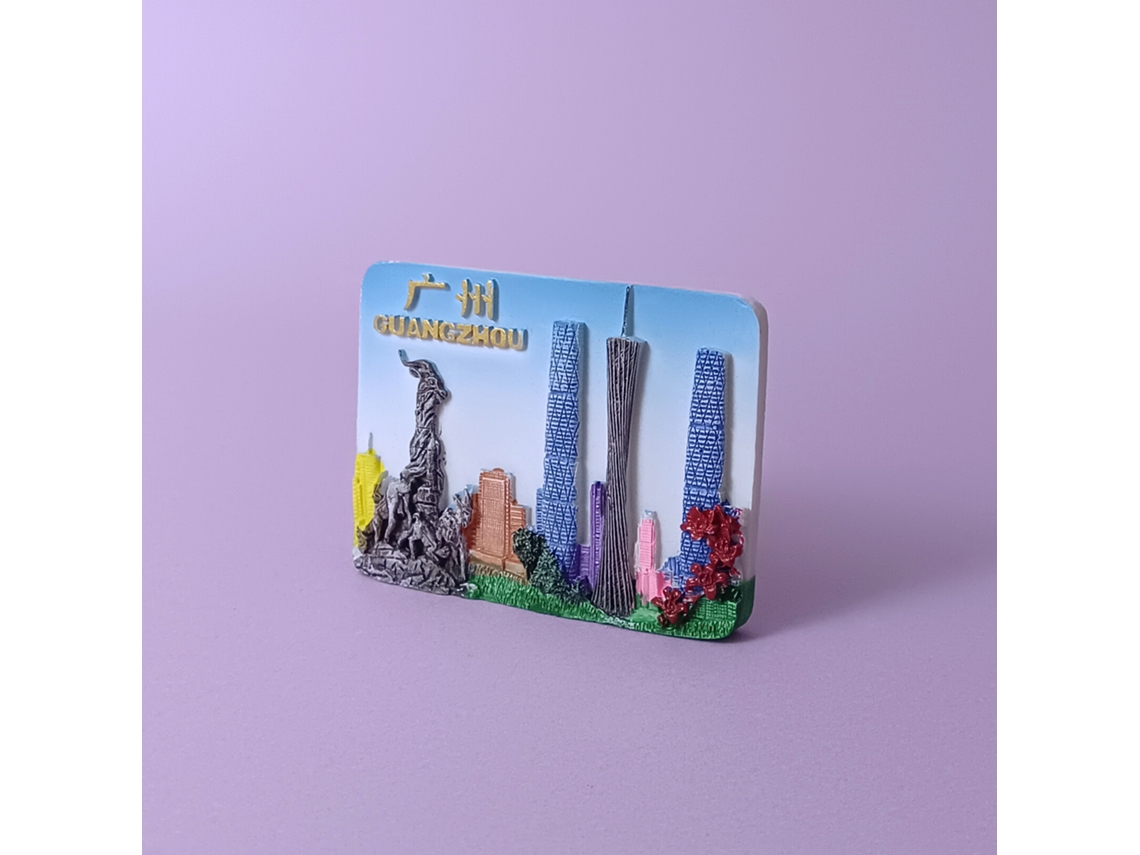 Ímãs De Geladeira E Lembrancinhas Turísticas Da Cidade De Guangzhou, Na China.