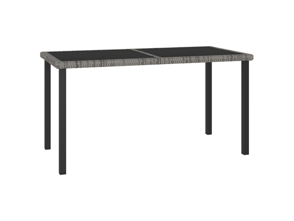 Garden Dining Table, Garden Dining Tables Vidaxl Cinzeto Rattan / Vime (140 X 70 X 73 Cm)