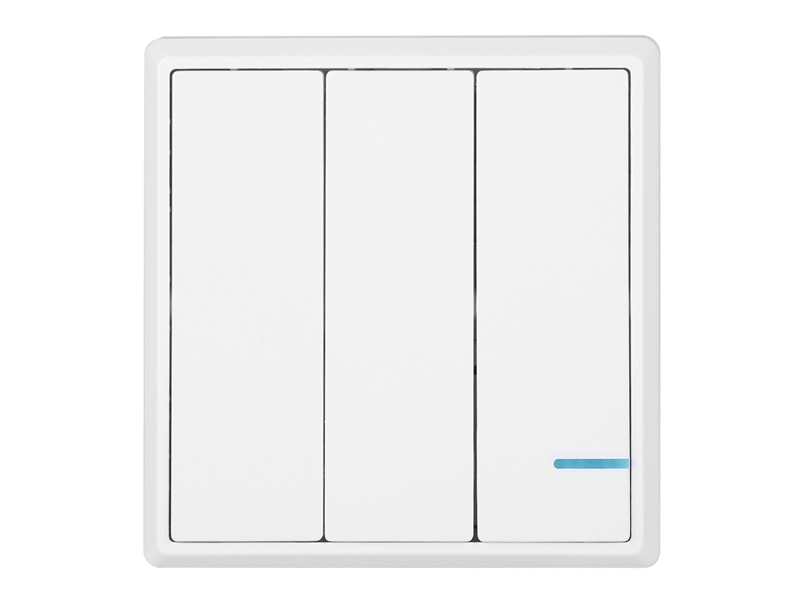 Interruptor De Parede Sem Fio Fr Para Controle De Lâmpadas Kit Ip54 Antiumidade 3 Canais