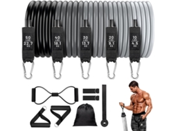 Faixas Elásticas De Resistência Para Exercícios | Treinamento Reforçado | Ideal Uso Em Casa, Academia, Garagem