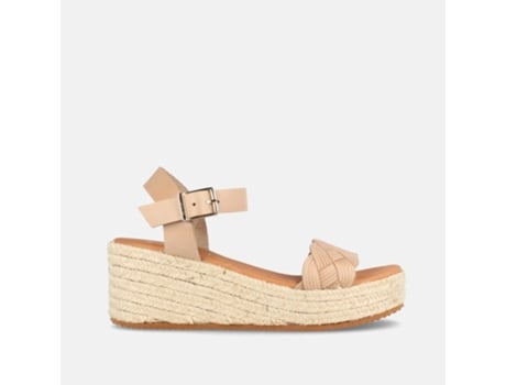 Sandálias De Mulher Marila Shoes Caracas Pele Bege (40)