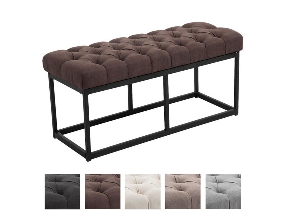 Tecido para banco Clp Amun 100% poliéster metal preto fosco estilo Chesterfield