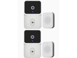 Duas Campainhas De Vídeo Inteligentes Com Monitoramento Remoto Sem Fio Da Casa, Interfone Com Vídeo, Visão Noturna De Alta Definição
