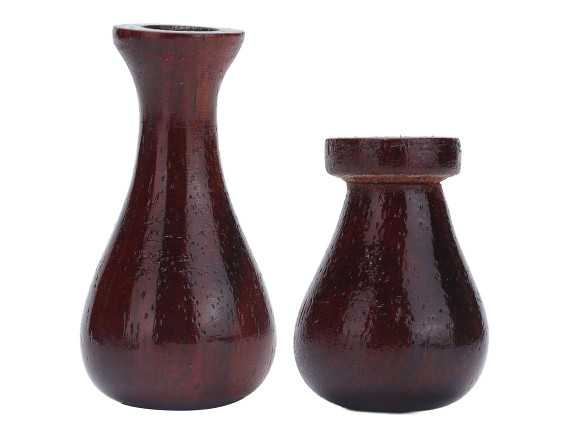 Mali vaso Miniatura Mogno 1:12 Casa de Boneca Decoração Arranjo Floral Retro