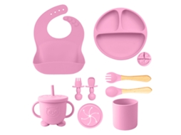 Pratos De Bebê De Silicone De 10 Peças: Não Adesivos, Sem Bpa, Para Blw-4