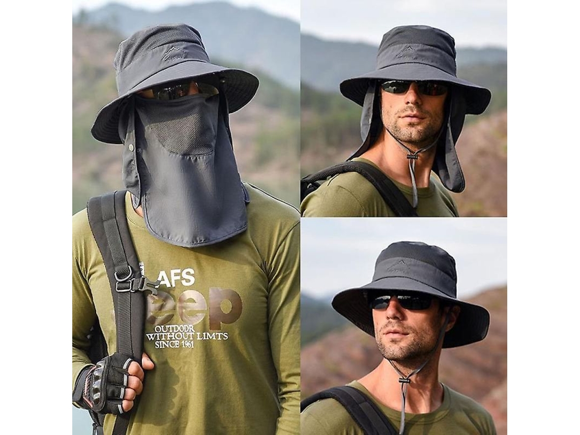 Gorra de Pescador Multifuncional para Homem Proteção Solar Verão