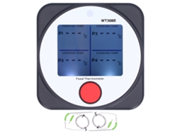 Termômetro de Churrasco Bluetooth YURU Wt308b LCD com Luz de Fundo