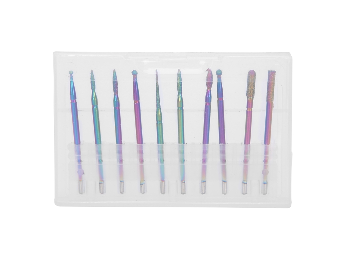 10pcs Brocas De Esmerilhamento Para Unhas Com Polimento E Remoção De Pele Morta - Ferramenta De Manicure
