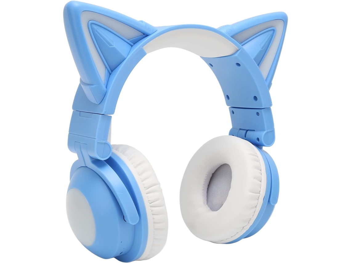 Fones De Ouvido Fofos Com Orelhas Gato, Ajustáveis E Bluetooth, Para