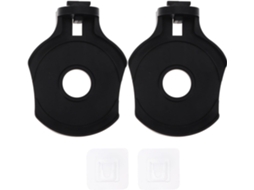 Suporte De Parede Ipetboom Para Dispensador Automático Sabão, Preto, Instalação Sem Furos, Para Cozinha E Banheiro 2 Unidades