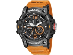 Lurelia Relógio Digital Feminino, Visor Digital, Led, Cronómetro, Alarme, Data/calendário, 12/24h, Luminoso, Duplo Fuso/mostrador, 54mm, Resina