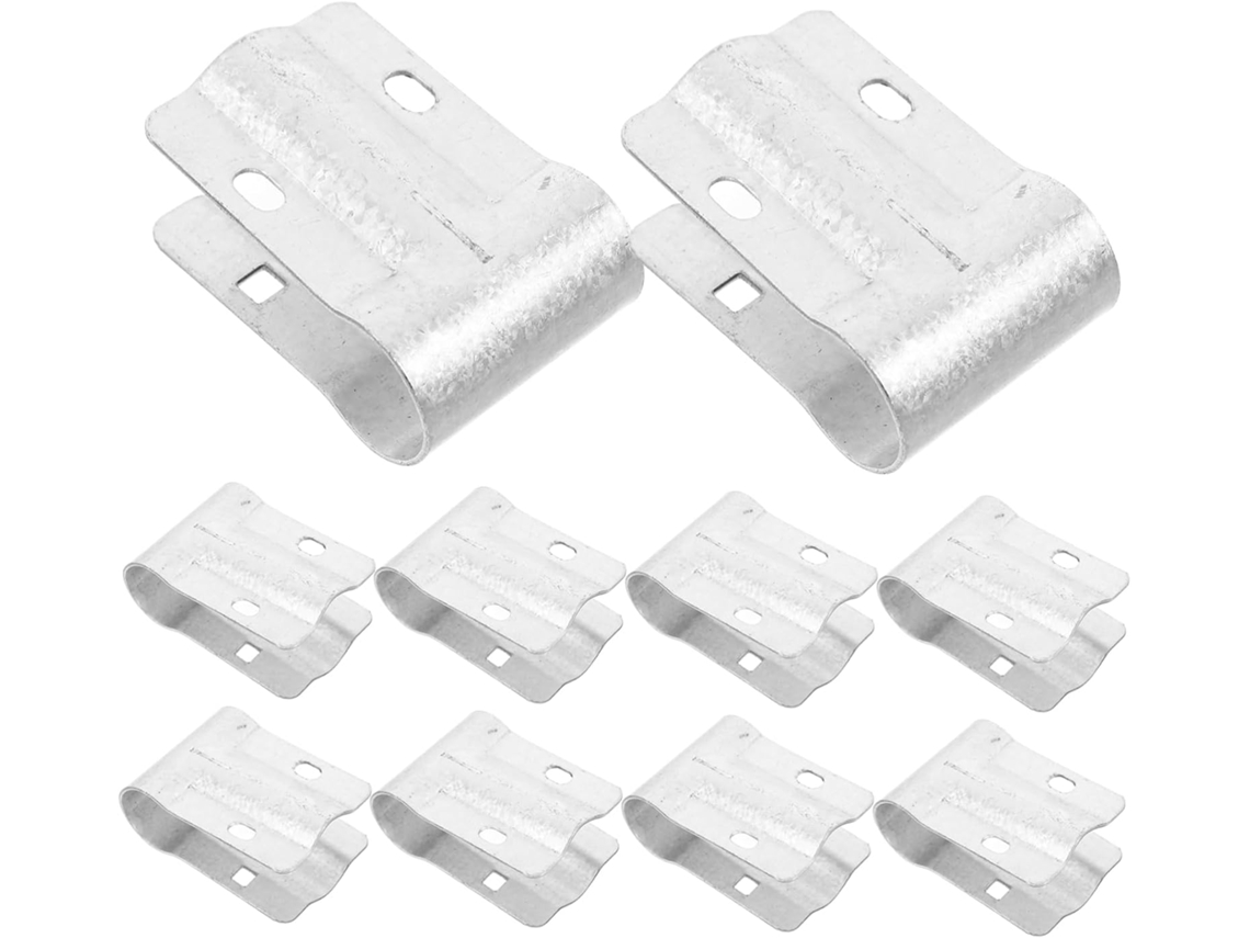 Conjunto De 10 Presilhas De Suporte Para Trilhos De Estufa, Grampos De Metal.