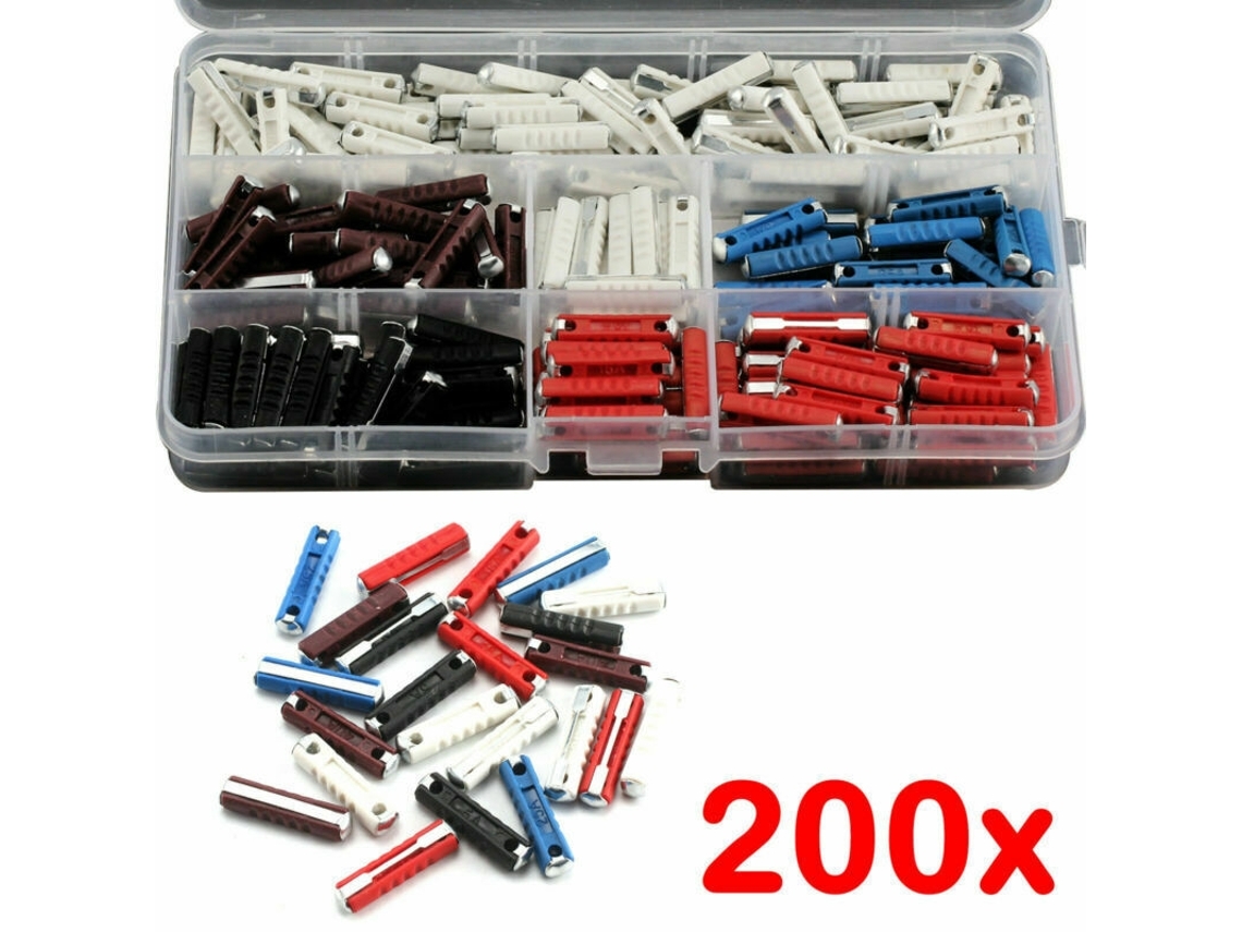 Fusível Combinado 200 Peças Fusível Torpedo Cerâmico 5a 8a 16a 25a 40a Perfet Slowmoose