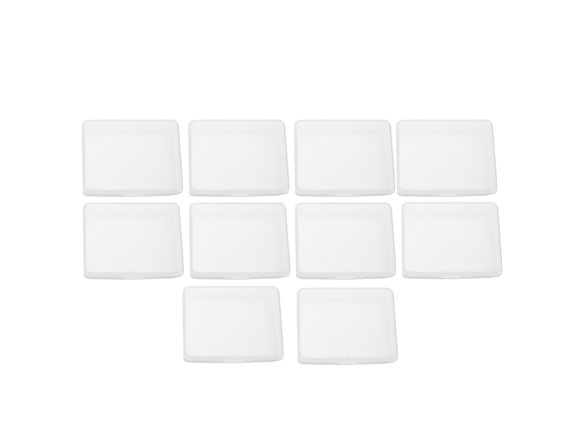 10pcs Caixa Transparente Pequena Portátil Para Armazenamento De Ferramentas De Tatuagem