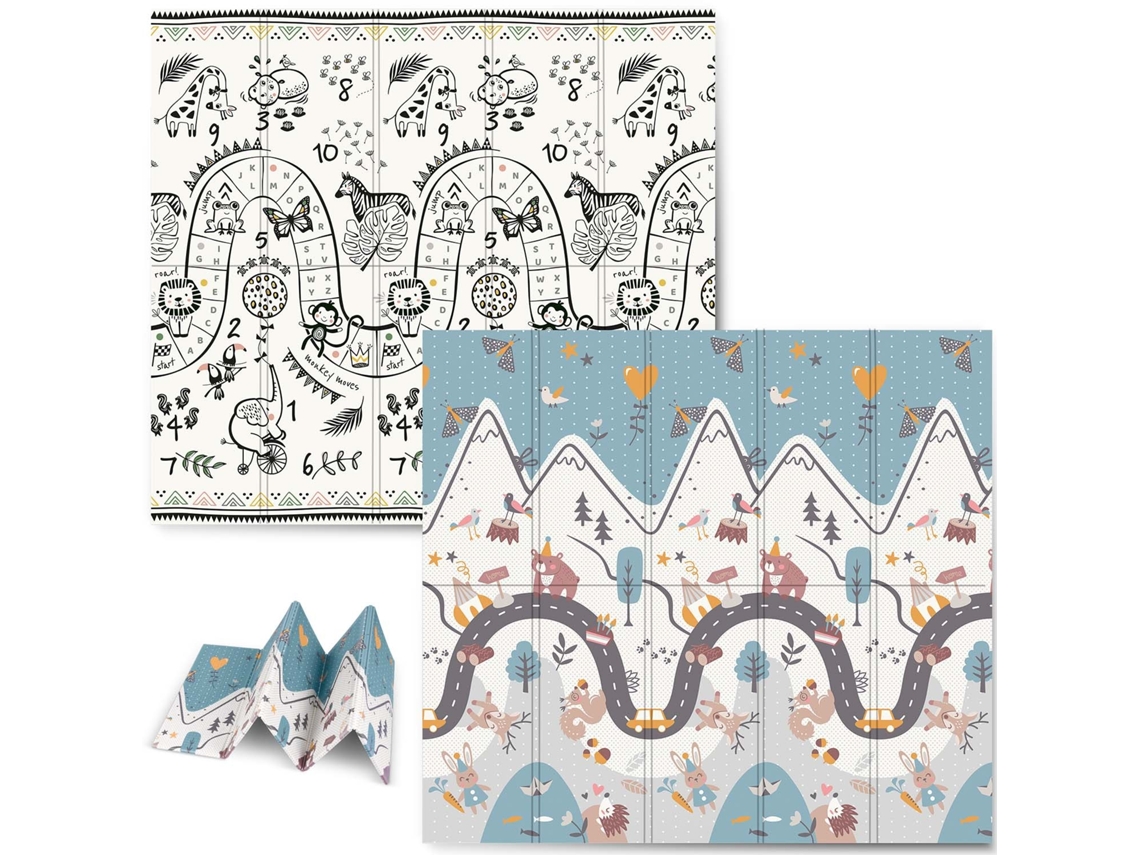 Colchonete Dobrável Educativa de Espuma Nukido NK-340 - 200 x 180 x 1 cm