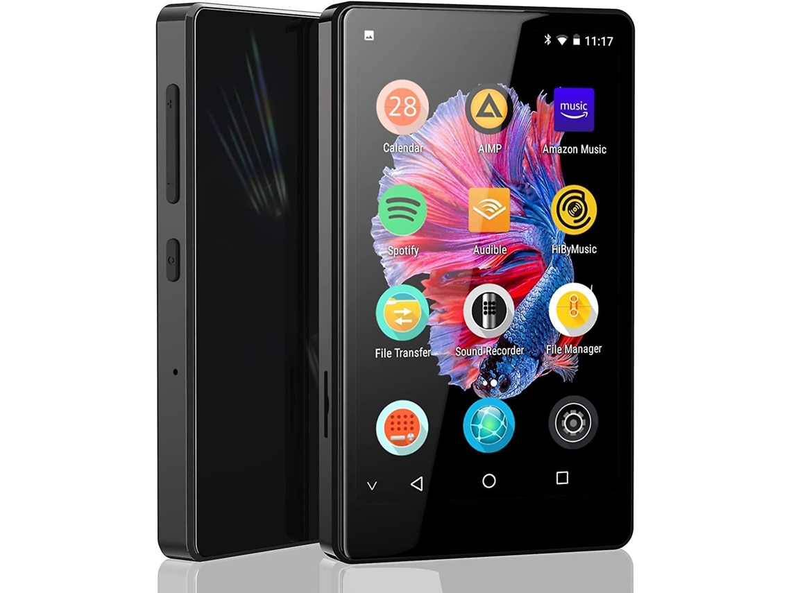 Mp3 Player Bluetooth com Spotify para crianças, audição, navegador (removível), música, 4.0 IPS Fabric, Slowmoose Music Player