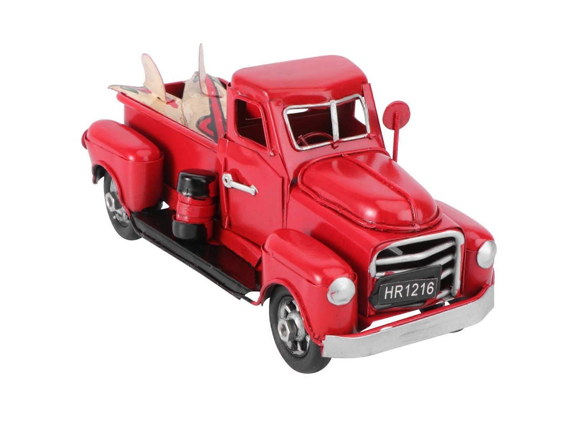 Enfeite Vermelho, Caminhão Vermelho, Estatueta De Caminhão De Natal, Modelo De Caminhão Vermelho Vintage, Modelo De Carro Antigo Olysi Shop