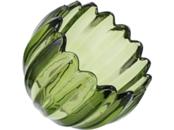 Mesa De Centro De Vidro Verde Em Formato De Abóbora Pequena, Design Artístico Exclusivo, Qualidade Artesanal, Para