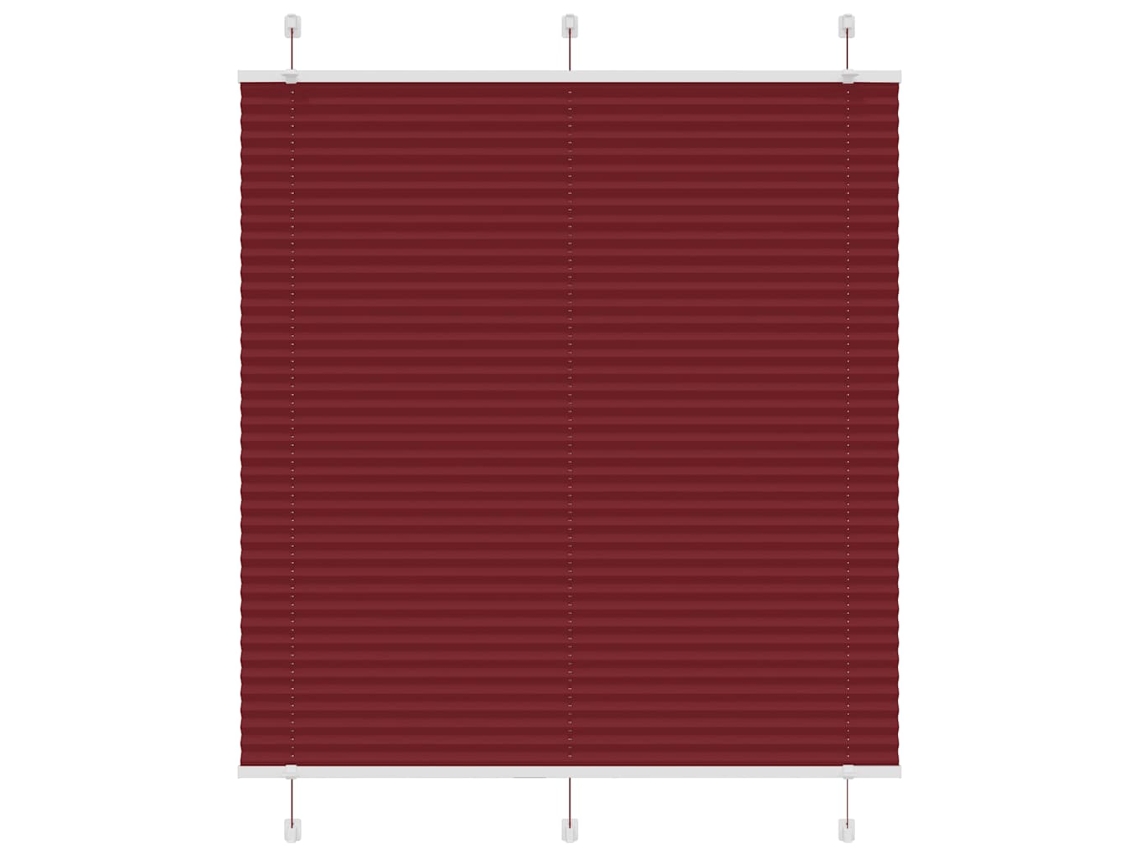 Pleated Blind, Pleated Blinds Vidaxl Vermelho Poliéster (120 X 100 Cm)