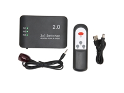 Switch Hdmi EOOCOO (3 Entradas e 1 Saída, Suporta 4k Hdmi2.0)