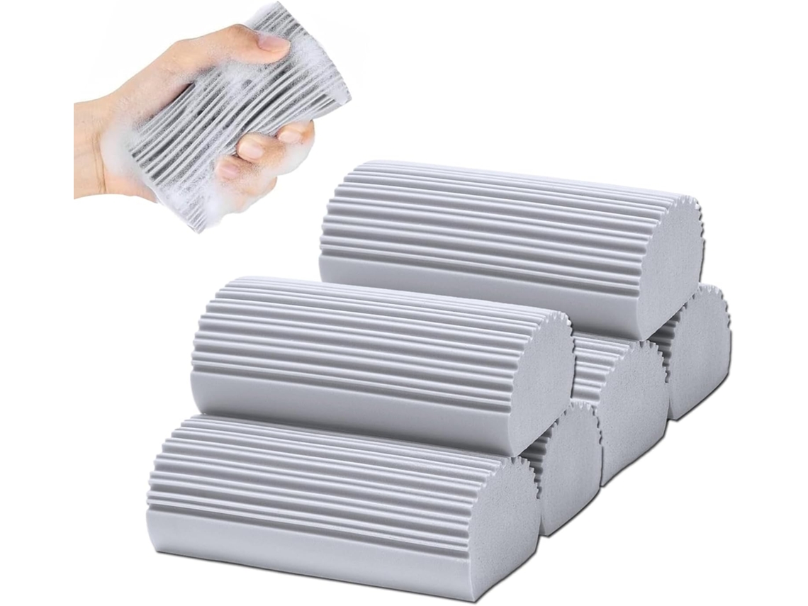 Conjunto De 6 Esponjas Limpeza Úmidas, Esponjas Mágicas Para Limpeza Doméstica, Esponjas De Limpeza Reutilizáveis​​ Para Persianas, Louças, Espelhos