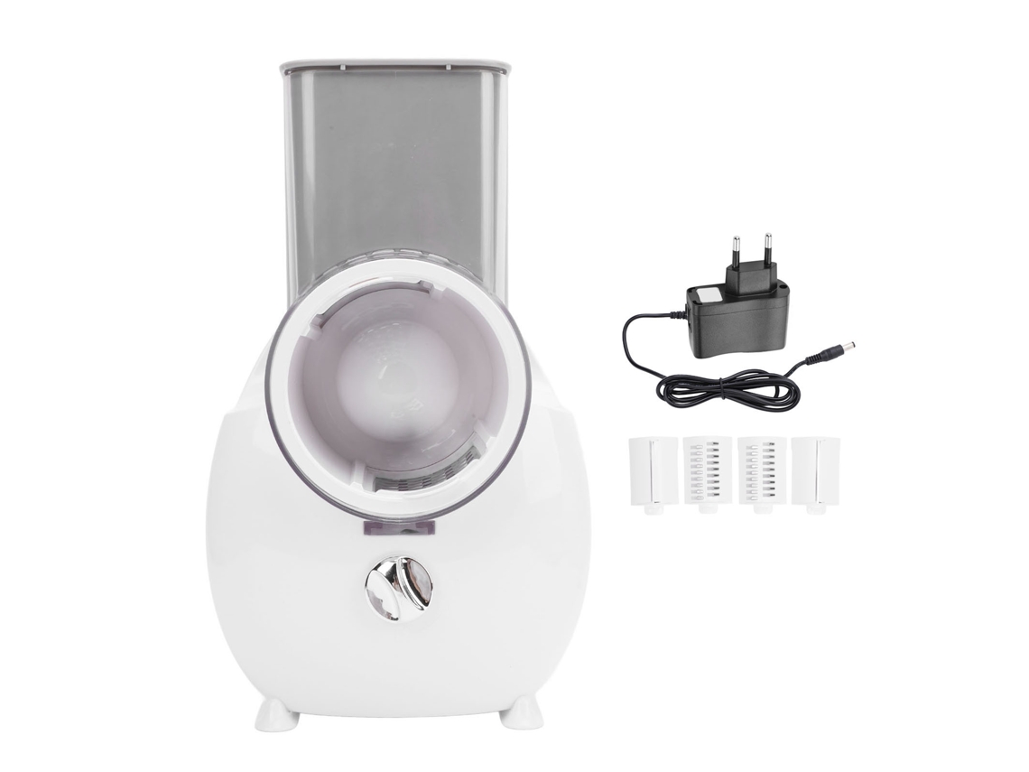 Ralador elétrico de queijo inox multifuncional com 4 lâminas para saladas legumes eu plug | S/MARCA