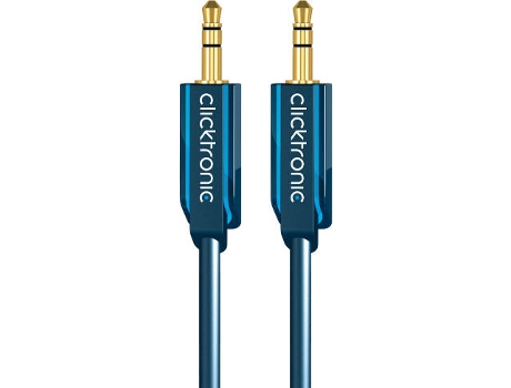 Cabo de Áudio CLICKTRONIC (Jack 3.5mm - 10 m - Azul)