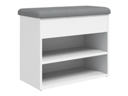 Banco para Sapatos Branco MAISON EXCLUSIVE em Madeira Projetada (62x32x50 cm)