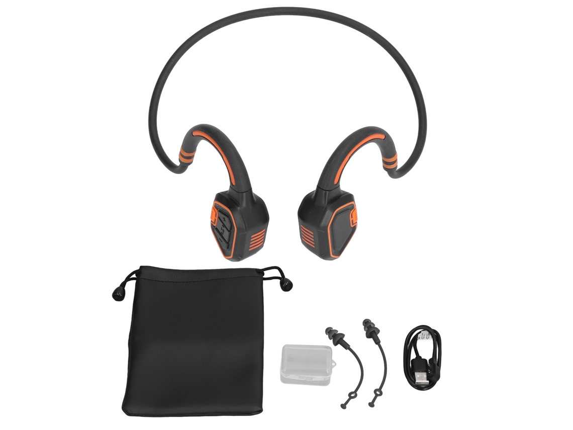 Fones LAXISCREED Condução Osso Ip68 Bluetooth Laranja
