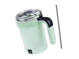 Copo Térmico Com Controle De Temperatura, Misturador Automático, Transdutor De Calor Integrado E Bateria Recarregável Para Café E Chá (branco).