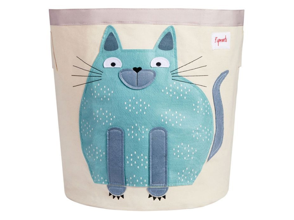 Bolsa Para Brinquedos De Gato 3 Sprouts Azul