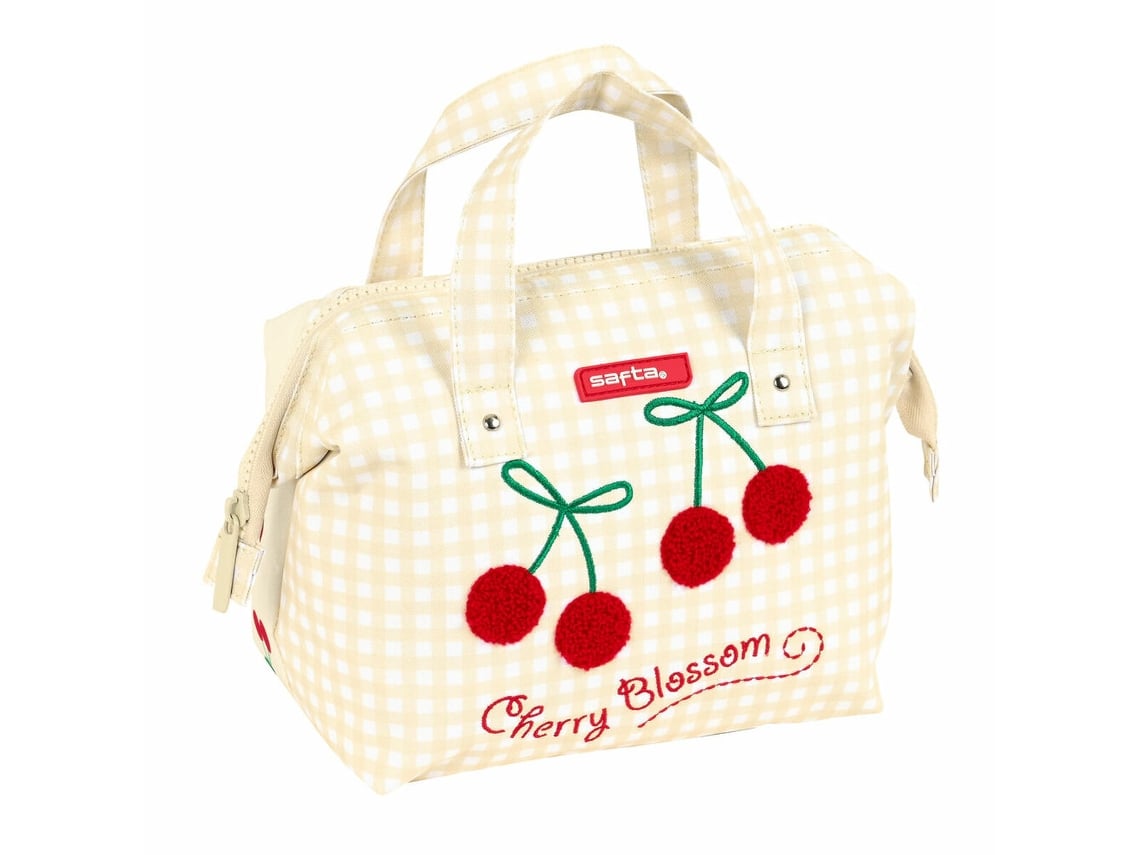 Nécessaire Escolar Safta Cherry Bege (26.5 x 17.5 x 12.5 cm)