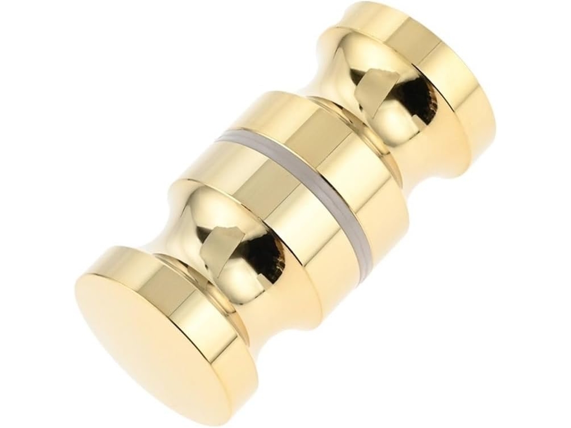 Puxador De Porta Preto Dourado Com Botão Único Vidro Para Banheiro, Box De Chuveiro, Puxador De Dupla Face, Portão, Casa