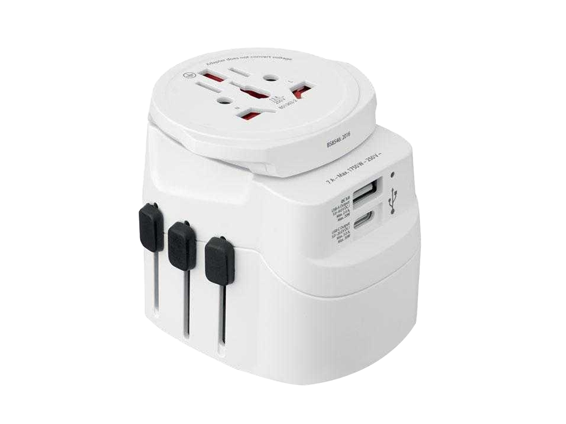 Adaptador De Viagem Midocean, Tamanho Único, Branco