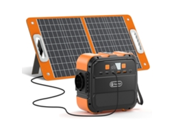 Estação De Energia Portátil Flashfish A101 Li-ion 120w 98wh Com Painel Solar 60w 18v