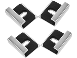 Conjunto 4 Clipes Metal Espelho Parafusos Reparo Espelhos Suportes Parede Reforçados Moldura Kit GOKOCO