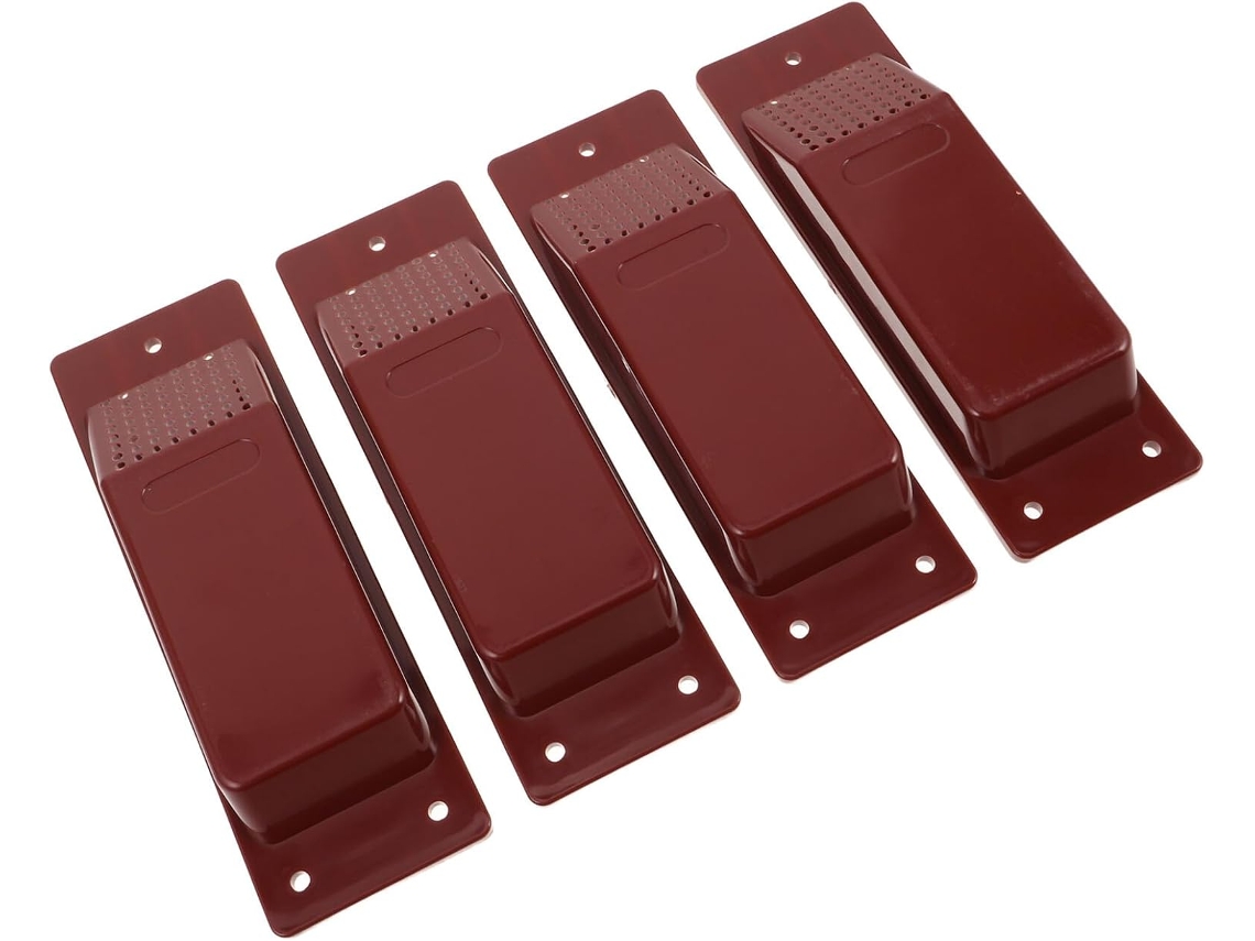 Conjunto De 4 Peças De Tampas De Ventilação De Plástico Resistente Com Grade Integrada E Parafusos, Gokoco