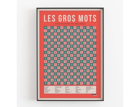 Poster LA MAJORETTE À MOUSTACHE Les Gros Mots (50 x 70 cm)
