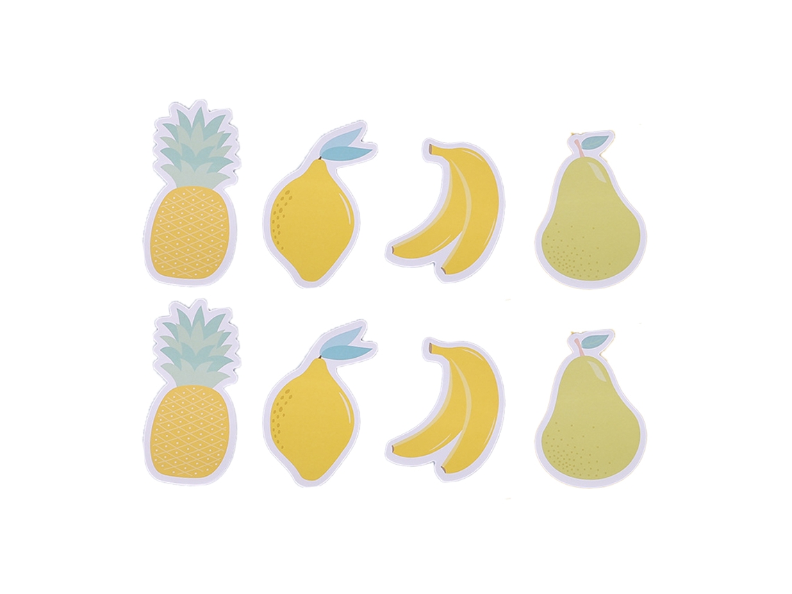 1 Conjunto De Notas Adesivas Em Formato De Frutas