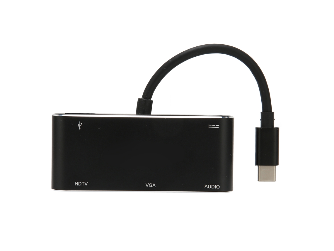 2026zentro-hub Usb C 5 Em 1 Com Vga, Carregamento Pd E Velocidade 5gbps Portátil Para Celulares, Tablets E Laptops