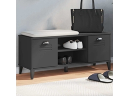 Vidaxl Sapateira Viken 106x35x45 Cm Derivados De Madeira Preto