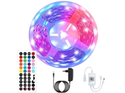 Fita Led com Função de Sincronização Aplicativo/bluetooth/comando/música Setup Gamer STELASPLEN (5 Metros)