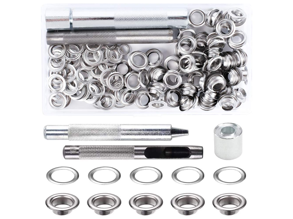 Kit de Ilhós para Reparo de Tendas de Lona e Lona AQUAFORGE (8mm)