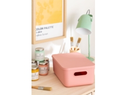 Sklum Caixa Organizadora De Polipropileno Yure Polipropileno Cor-de-rosa Avelã         ↑12 Cm