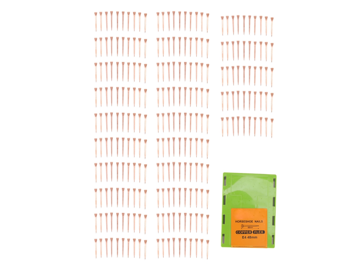 Prego de Ferradura 48mm 250pcs com Caixa Plástica