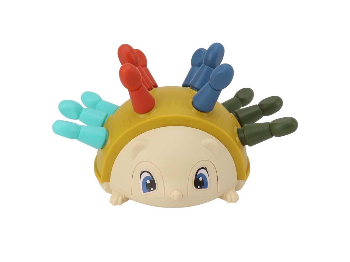 Mali brinquedo de Porco Espinho Sensorial Amarelo Verde para Crianças Desenvolvimento Motor Fino Coordenação Visuo motora