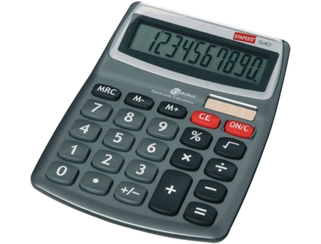 Calculadora Básica STAPLES 540 Cinzento (10 dígitos)